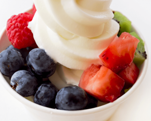 Frozen Yogurt with Fruit